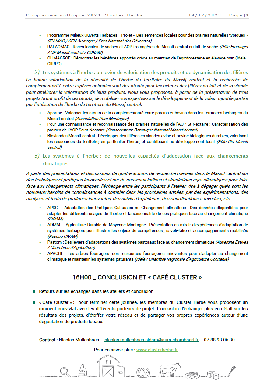 Colloque Cluster Herbe 2023_Programme page 3